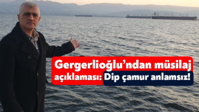 DEM Parti Kocaeli Milletvekili Ömer Faruk Gergerlioğlu Marmara Denizi’ndeki müsilaj