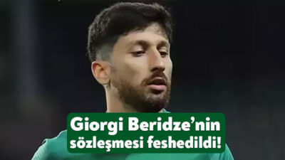Kocaelispor, 27 yaşındaki Giorgi Beridze ile görüşerek sözleşmesini feshetti. Konuyla