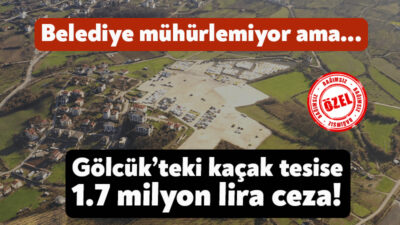 Gölcük Hisareyn’de büyük bölümü tarım arazilerine inşa edilen kaçak lojistik