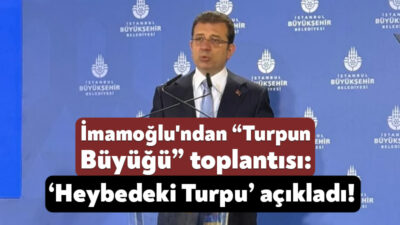 İstanbul Büyükşehir Belediye Başkanı Ekrem İmamoğlu “Turpun Büyüğü” isimli basın