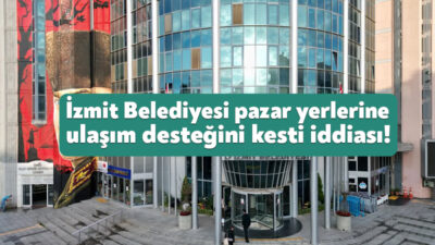 İzmit Belediyesi’nin Kuruçeşme Pazarı’na gitmekte olan ulaşım desteğini sonlandırdığı iddia
