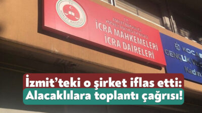 Kocaeli İcra Dairesi, Demir Finansal İç ve Dış Ticaret Şirketi’nin