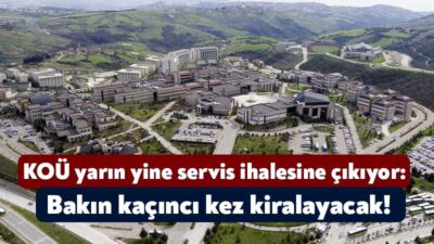 Kocaeli Üniversitesi personellerinin sorununu gidermek için kullanmaya başlayan servisler için