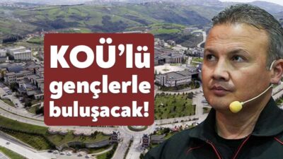 Türkiye’nin ilk astronotu olan Alper Gezeravcı Kocaeli Üniversitesi öğrencileriyle bir