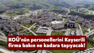 Kocaeli Üniversitesi 25 Aralık’ta servis kiralamak için ihaleye çıktı. KOÜ’deki