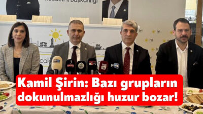 İYİ Parti Kocaeli İl Başkanı Kamil Şirin bugün basın mensuplarıyla