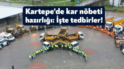 Kartepe’de etkili olması beklenen kar yağışıyla birlikte yolların sürekli ulaşıma