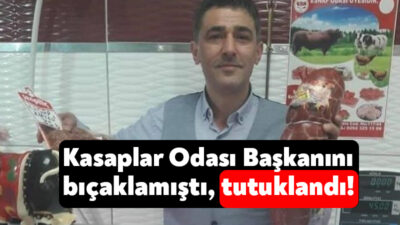 Kocaeli Kasaplar Odası Başkanı İsmail Şalgam'ı iş yerinde bıçaklayan şüpheli