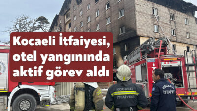 Büyükşehir İtfaiye Dairesi Başkanlığı’na bağlı 2 araç ve 5 personel