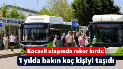 Kocaeli Büyükşehir Belediyesi'nin otobüsleri 2024 yılında 51 milyon 723 bin