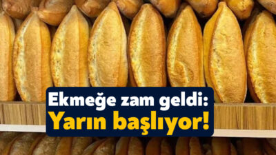 Kocaeli’de ekmeğe gelen zam miktarı belli oldu. Yarından itibaren 15