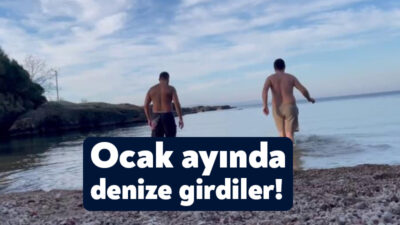 Sakarya'dan Kocaeli'nin Kandıra ilçesine giden iki arkadaş, deniz sezonunu erken