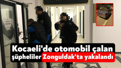 Kocaeli'nin Körfez ilçesinde otomobil çalan 3 şüpheli, polisin takibiyle
