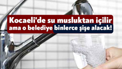 Gölcük Belediyesi, suların çeşmeden içildiği Kocaeli’de 150 bin adet su