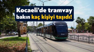 Kocaeli Büyükşehir Belediyesi iştiraklerinden UlaşımPark tarafından işletmesi gerçekleştirilen Akçaray tramvayı,