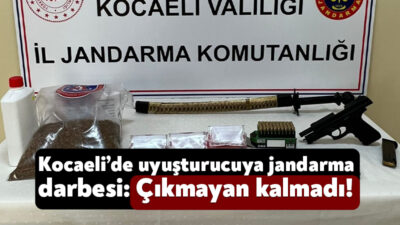 Kocaeli’de jandarma ekipleri tarafından Kartepe ve İzmit’te uyuşturucu operasyonu düzenlendi.