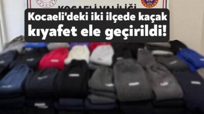 Kocaeli'de jandarma ekiplerince yapılan çalışmada ünlü markalara ait sahte 2