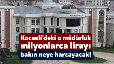Kocaeli Çevre, Şehircilik ve İl Müdürlüğü, müdürlük işlerinde kullanılmak üzere