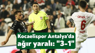Ziraat Türkiye Kupası D Grubu 1. haftasında Antalyaspor sahasında karşılaştığı