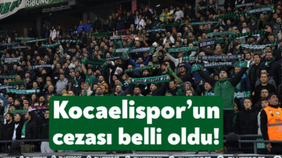 Türkiye Futbol Federasyonu, PFDK kararlarını açıkladı. Buna göre, Kocaelispor’a Iğdır