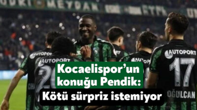 Trendyol 1.Lig’in 20.haftasında Gençlerbirliği deplasmanında 1-0’lık yenilgiyle dönen Kocaelispor, bugün