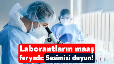 Kocaeli’deki devlet hastanelerinde görev yapan laborantlar maaşları konusunda yaşadığı sıkıntıyı