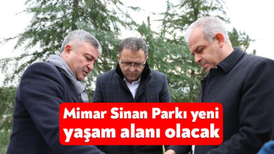 Mimar Sinan Parkı’nda incelemelerde bulunan Başkan Gökçe, “Yıllarca ihmal edilen