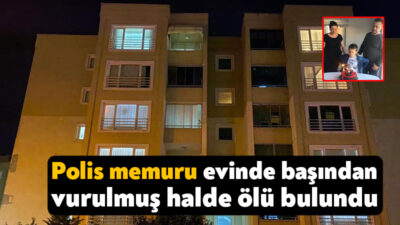 Kocaeli'nin Körfez ilçesinde bir polis memuru, eşi tarafından evde başından