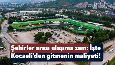 Şehirler arası ulaşıma zam geldi. Buna göre, Kocaeli’den İstanbul’a gitmek