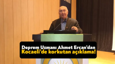 Kocaeli’de katıldığı programda konuşan ünlü deprem uzmanı Prof. Dr. Övgün