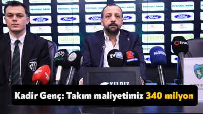 Kocaelispor Basın Sözcüsü Kadir Genç Yıldız Entegre Stadı’nda düzenlenen basın