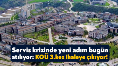 Kocaeli Üniversitesi personellerinin sorununu gidermek için kullanmaya başlayan servisler için