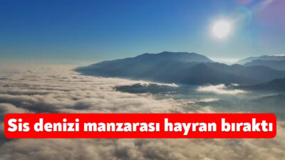 Kocaeli'de oluşan sis denizi ortaya kartpostallık manzaralar çıkardı. Kentin üzerini