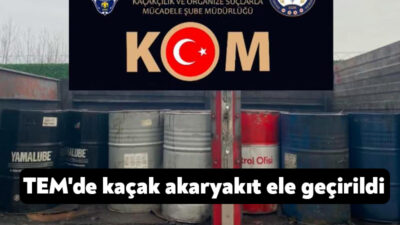TEM Otoyolu'nun Kocaeli geçişinde durdurulan bir araçta 2 ton 550