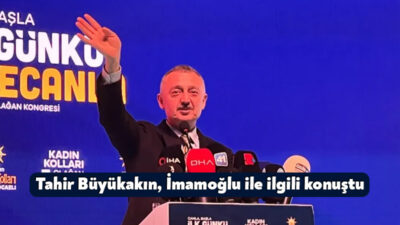 AK Parti Kadın Kolları kongresinde konuşan Büyükşehir belediye Başkanı Tahir