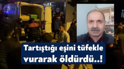 Kocaeli'nin Darıca ilçesinde bir kişi, 5 çocuk annesi eşini pompalı
