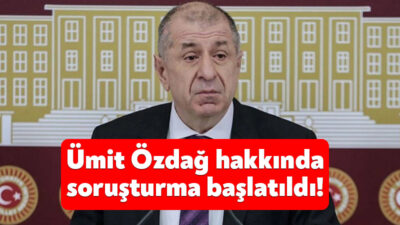 İstanbul Cumhuriyet Başsavcılığı’nca, Zafer Partisi Genel Başkanı Ümit Özdağ hakkında