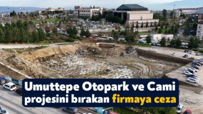Kocaeli Büyükşehir Belediyesi, KOÜ Umuttepe Otopark ve Cami Yapımı projesinde