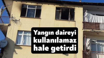 Kocaeli'nin Derince ilçesinde 4 katlı binanın 4'üncü katında elektrik kontağından