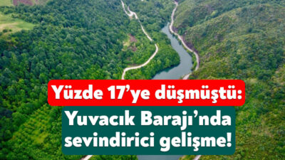 Kocaeli’nin en önemli barajı olan Yuvacık Barajı’nda bir süre önce