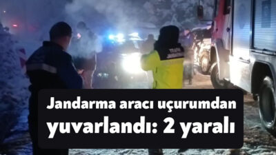 Kocaeli’nin Karamürsel ilçesinde devriye gezen jandarma ekipleri uçurumdan yuvarlandı. Meydana