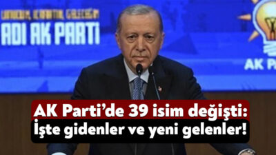 AK Parti’de bugün yapılan kongrenin ardından birçok isim liste dışı