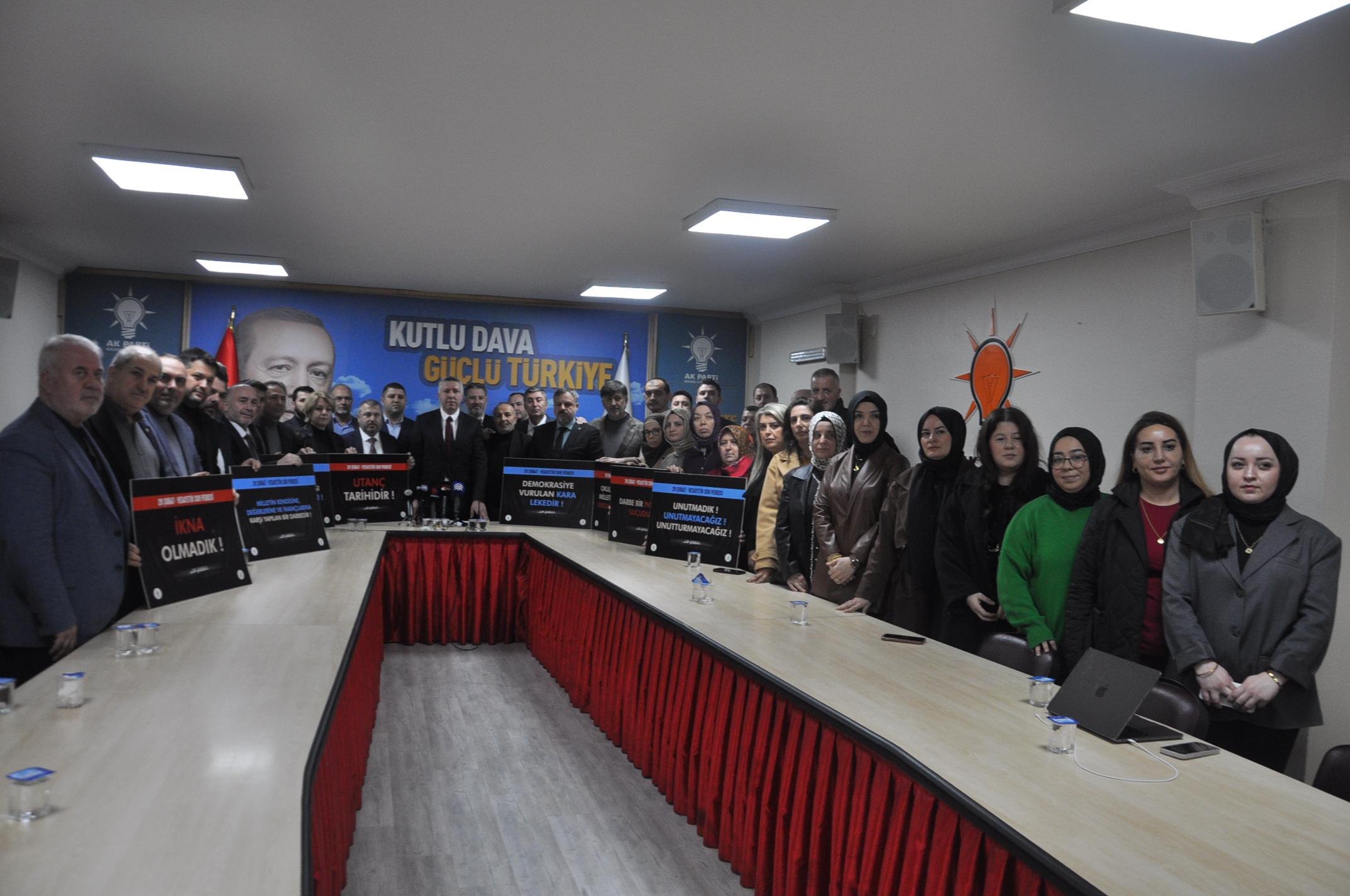 AK Partiden 28 Subat mesaji Darbecilerin karsisinda durmaya devam edecegiz1