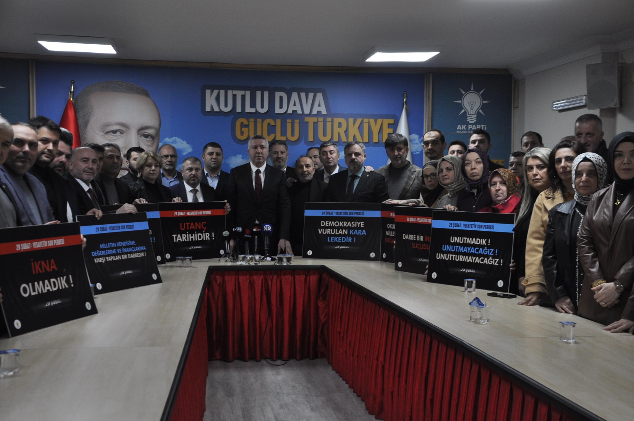 AK Partiden 28 Subat mesaji Darbecilerin karsisinda durmaya devam edecegiz2
