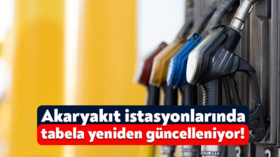 Geçtiğimiz hafta motorinin litre fiyatına yapılan zam sonrasında bugün tabelalar