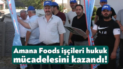 Kocaeli’de faaliyetlerini sürdürmekte olan Amana Foods fabrikasında görevli işçiler, 2023