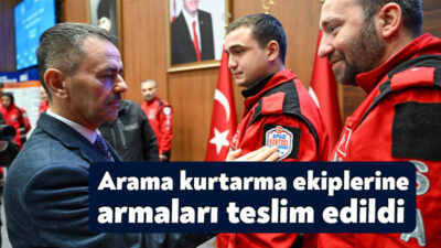 Kocaeli’nde AFAD tarafından akredite edilen Arama ve Kurtarma ekiplerinin armaları