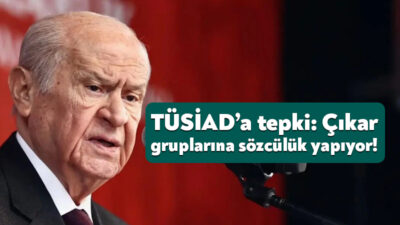 TÜSİAD’ın geçtiğimiz günlerde ekonomi, hukuk ve demokrasiye yönelik açıklamalarına MHP