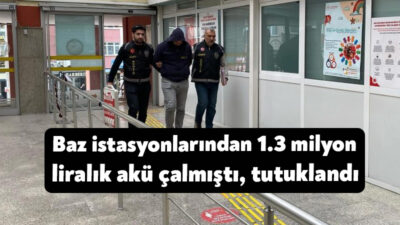 Kocaeli'de çeşitli baz istasyonlarından 1 milyon 300 bin lira değerinde