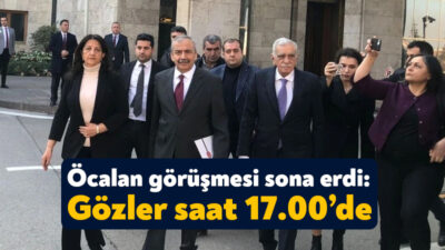DEM Parti heyeti, terör örgütü PKK lideri Abdullah Öcalan ile